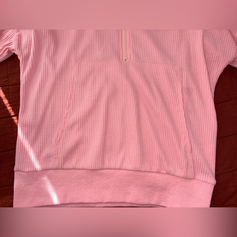Pink Ribbed Lounge Set - Picture 4 of 9